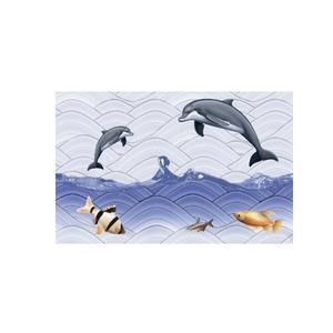 Azulejo de cerámica elegante y resistente a las manchas 300x300mm con textura brillante para la decoración elegante de salas de estar - Product Image 1