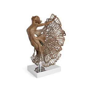 Escultura de Mesa de Hadas, Decoración Moderna de Lujo para el Hogar, Adornos Nórdicos para Sala de Estar, Piezas Interiores Únicas, Acero Inoxidable Extraíble - Product Image 3