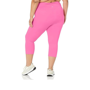 Leggings Capri Yoga taille haute pour femmes | Pantalon de compression extensible à 4 voies pour la gym, la course et le fitness - Product Image 4