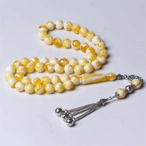 Cuentas de Tasbih Vintage de Alta Calidad, Accesorio de Oración Elegante y Unisex para el Islam Clásico - Product Image 1