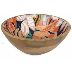 Tazón de Madera con Acabado Esmaltado de Alta Calidad para Servir Frutos Secos Decorativos en Mesa de Hotel a un Precio Económico - Product Image 2