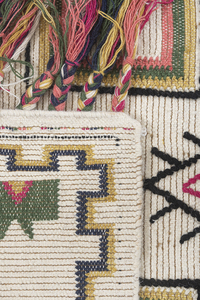 พรมปูพื้นสำหรับห้องนั่งเล่นพรมขนสัตว์ทำมือแบบอินเดีย - Product Image 3