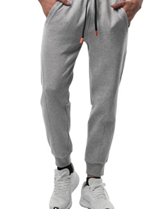 กางเกงวอร์มผู้ชายผ้าฝ้ายผสมสแปนเด็กซ์แบบเรียบ ไม่มีลาย ขายส่ง ขนาดและสีตามสั่ง - Product Image 3