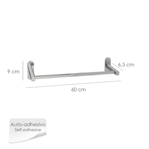 Portasciugamani Adesivo in Acciaio Inox Maurer 60 cm. - Product Image 2