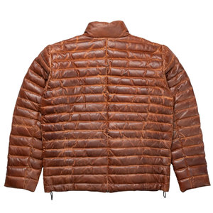 Chaqueta de Plumón Personalizada para Hombre, Chaqueta de Cuero de Cordero Auténtico, Abrigo Acolchado Premium para Hombre - Product Image 4