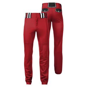 Pantalones de Béisbol para Hombre Adulto, Cierre de Botones, Bolsillos, Transpirables, de Secado Rápido, Talla Grande, Ropa Deportiva, Color Rojo, 100% Poliéster - Product Image 5