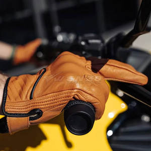 ถุงมือมอเตอร์ไซค์หนังคุณภาพสูง ทนความร้อน ดีไซน์ใหม่ ออกแบบเองได้ ทนทาน ระบายอากาศดี ไม่มีซิลิโคน ระดับมืออาชีพ - Product Image 5