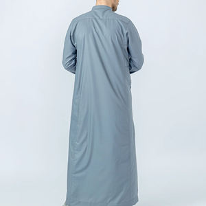 Offre Spéciale robe musulmane arabe homme islamique Thobes hommes Dubaï islamique vêtements meilleure vente islamique vêtements hommes arabe Thobe - Product Image 4