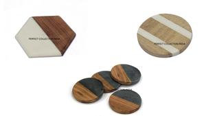 Marble Acacia Christmas Tea <b>Coaster</b>/Branded Drink Tea <b>Coasters</b>/Stone <b>Coasters</b> for Drink Spanish Ceramic Tea <b>Coaster</b> Wholesale - Product Image 4