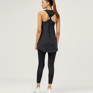 Derniers modèles de vêtements de sport gilets de fitness de couleur noire pour femmes vêtements Offre Spéciale femmes débardeur sexy sans manches pour l'été - Product Image 6