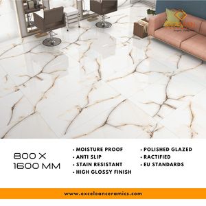 Porcelaimoven Europeo Azulejos de Cerámica Carreaux Pisos Porcelana 80x80 800X1600MM Piso A Prueba de Arañazos Brillante Esmaltado Polaco Indio - Product Image 5