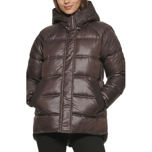 Chaqueta de Invierno para Hombre, Negra, con Capucha de Piel, Chaqueta Acolchada Personalizada a Bajo Precio para Hombre y Mujer - Product Image 3