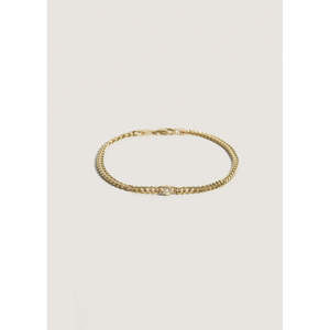 สร้อยข้อมือเพชร Petite Capri Diamond Curb Chain ดีไซน์หรูหราและสง่างาม สร้อยข้อมือและกำไลเพชร - Product Image 5
