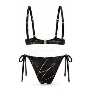 Custom Women <b>Bikini</b> Set Stylish Two Piece Swimsuit <b>High</b> <b>Waisted</b> Bottom Fashion Beachwear Resort Summer Swim Collection - Product Image 2