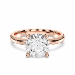 2.48 Carat E-F/VVS-VS Moissanite Round Shape Engagement <b>Ring</b> Solid Gold Prong <b>Set</b> Solitaire <b>for</b> <b>Women</b> - Product Image 5