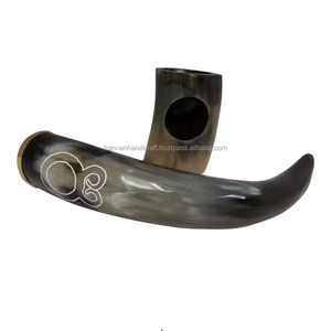 Cerveza personalizada al por mayor bebiendo cuerno de búfalo nuevo estilo decoración pulida hecha a mano - Product Image 4