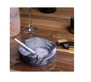 Cenicero grabado con piedra gris de mejor diseño Cenicero decorativo para fumar cigarrillos a bajo precio - Product Image 1