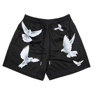 Vente de gros Logo personnalisé Oem 5 pouces entrejambe double couche Short en maille pour entraînement Short en maille à sublimation sur toute la surface - Product Image 2