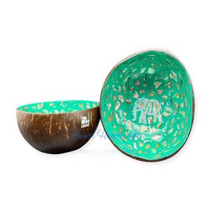 Bols à noix de coco écologiques fabriqués à la main Logo personnalisé naturel et respectueux des smoothies Fabriqué au Vietnam - Product Image 3