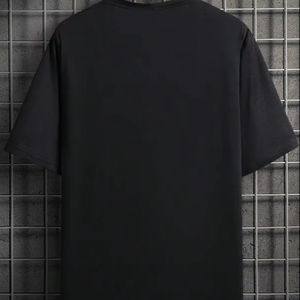 Camiseta de manga corta informal para hombre de alta calidad directa de fábrica 100% ropa de calle de algodón nuevo diseño de letras ropa al por mayor - Product Image 2