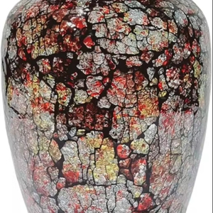 Handmade <b>Large</b> Adult Size Mosaic Glass Cremation <b>Urn</b> Unique Artwork with Individual Tiles Applied Hand Funerals Made Aluminium - Product Image 3