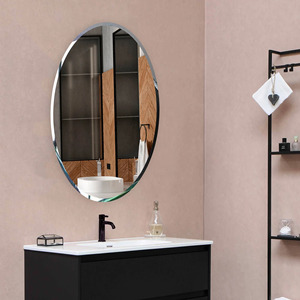 Contemporary Oval <b>Mirror</b> Simple and Chic Wall Accent Luxury Oval Wall <b>Mirror</b> Modern Design for Sophisticated Spaces - Product Image 4
