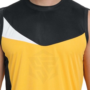 เสื้อกล้ามผู้ชายดีไซน์ใหม่ แห้งเร็ว ผลิตตามสั่ง ผ้าโพลีเอสเตอร์/คอตตอน ทรงสตริงเกอร์ ไซส์ใหญ่ ระบายอากาศได้ดี เหมาะสำหรับออกกำลังกาย โยคะ ใส่ลำลอง ผ้าถักคุณภาพสูง - Product Image 5