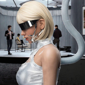 2025 Empresa Escritorio Robot Chica Recepción Reconocimiento facial Mujer Humanoide IP67 Silicona impermeable Aplicación de Recarga Automática Robot - Product Image 4