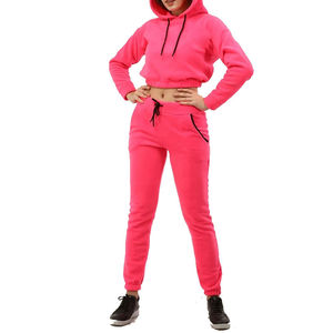 2024 Logo personnalisé femmes athlétique Jogging costumes respirant décontracté à capuche coupe régulière coton survêtement manches longues pour l'hiver - Product Image 4