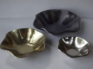 เขากวางทองเหลืองสำหรับไวน์ชามโลหะเขากวางชามโลหะสไตล์วินเทจของตกแต่งบ้านงานฝีมือชามผลไม้ทองเหลืองโบราณ - Product Image 5