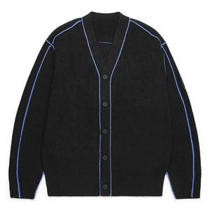 Cárdigan personalizado con letras universitarias, suéter de punto, parche bordado con frente abierto, cárdigans de hermandad, suéteres - Product Image 1