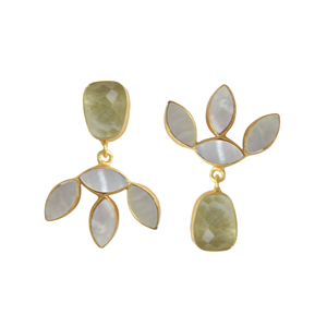 Pendientes de diseño único con madreperla - Product Image 2