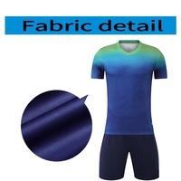 Camiseta de fútbol de alta calidad, uniforme de secado rápido, conjunto de fútbol de entrenamiento con estilo en el extranjero para hombres