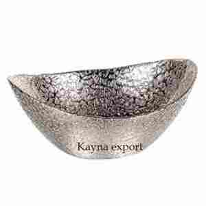 Cuenco de lujo martillado pulido de aluminio a la venta cuencos de servicio de metal de lujo antiguo de plata uso para decoración de dinningware - Product Image 1