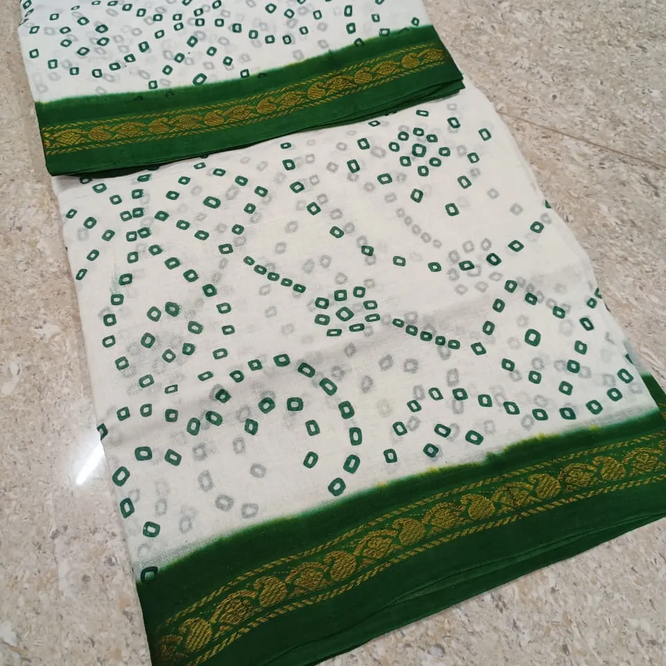 Spl design fancy print cotton saree with out blouse 5:50 meter 80s count pure cotton normal wash super quality