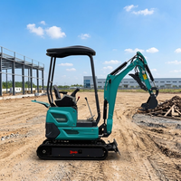 Mini-excavatrice sur chenilles WOMI 1.8T avec moteur, godet de 0,06 m, trancheuse, compacteur, déchiqueteuse de souches, déneigeuse, garantie 1 an