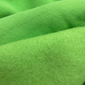 Fluorescent Yellow French Terry Cotton Fabric 65% Cotton 35% Polyester Fabric Clothes With 1 Side Brushed 3 Fleece Knitted Terry - Product Image 6