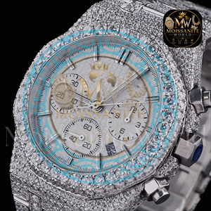 Nouvelle Montre Tendance en Moissanite pour Homme, Montre Mécanique Automatique Squelette de Luxe Sertie de Diamants, Montre Masculine Tendance Relogio Masculino - Product Image 4