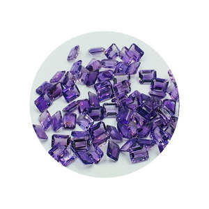 Piedra Preciosa Suelta de Amatista Púrpura Natural, Corte Octogonal de 14x10 mm, Cristal de Cuarzo Facetado de Alta Calidad para Biseles de Anillos Personalizados - Product Image 6