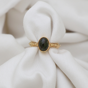 Anillo de Plata de Ley con Turmalina Verde Vintage, Engaste de Puntas, para Mujer, Unisex, para Boda, Aniversario, Compromiso, Fiesta, Joyería Jaipur - Product Image 3