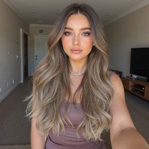 Lake-DWY 25 Inches <b>Long</b> Curly Synthetic <b>Wig</b> with Soft Loose Wave Transparent Lace 10 Inches Heat Resistant Hair Short <b>Wig</b> - Product Image 1