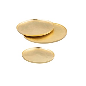 Bandeja de Servir Plateada en Forma de Hoja de Metal de Aluminio, Estilo Elegante, Más Vendida, de la Más Alta Calidad, Bandeja Decorativa para el Hogar - Product Image 1