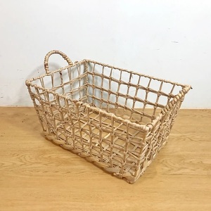 Wholesale Premium Quality Water Hyacinth Seagrass <b>Rattan</b> Large Foldable <b>Laundry</b> Hamper Clothing Storage <b>Basket</b> Multifunction - Product Image 3