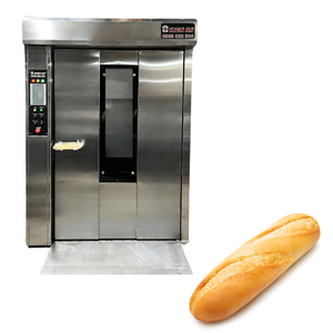 Venta al por mayor OEM 24 bandejas horno rotatorio Altuntop carro certificado ISO nuevo pan Baguette horno para hornear a Gas fabricante Kien - Product Image 1