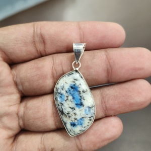 ¡Hermoso! Colgante de jaspe K2 con patrón natural, colgante de piedra preciosa K2, joyería de cabujón, colgante de piedra natal de Gemini - Product Image 3