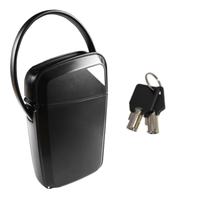 Coffre-fort de sécurité portable ABA pour la maison et les voyages, avec fonction de suppression de verrouillage par clé personnalisable, construction en ABS, alliage de zinc et acier, pour intérieur et extérieur
