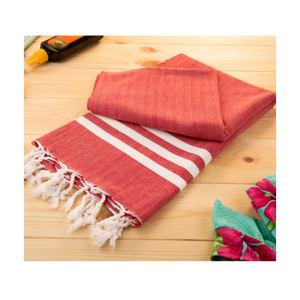 Serviettes de plage légères de style turc pour hommes grande taille coton turc absorption rapide et séchage plus rapide serviette de plage Fouta - Product Image 1