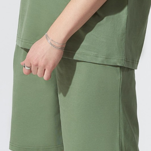 <b>Men</b> Oversized-Fit Cotton T-<b>Shirt</b> & Shorts Co-Ords Set <b>Men's</b> Summer Co-Ord Set Casual Two-Piece Outfit - Product Image 3