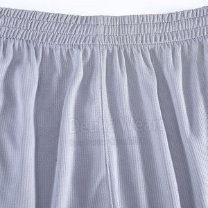 Maillots de basket personnalisés en twill brodé avec logo, 100 % polyester, col rond, ensemble de maillots d'équipe pour adultes, vente en gros - Product Image 4