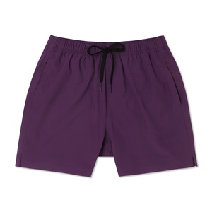 Pantalones cortos de tabla para hombre OEM, pantalones cortos de tabla de surf de lona retro, material de LICRA antiarrugas, traje de baño ligero de cintura media - Product Image 3